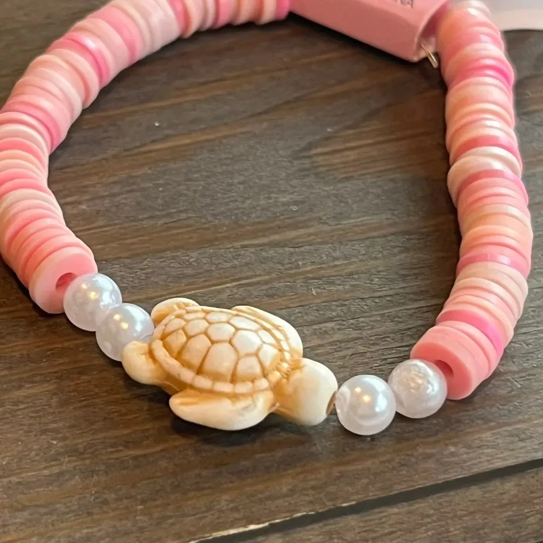 Pink turtle armbånd💖