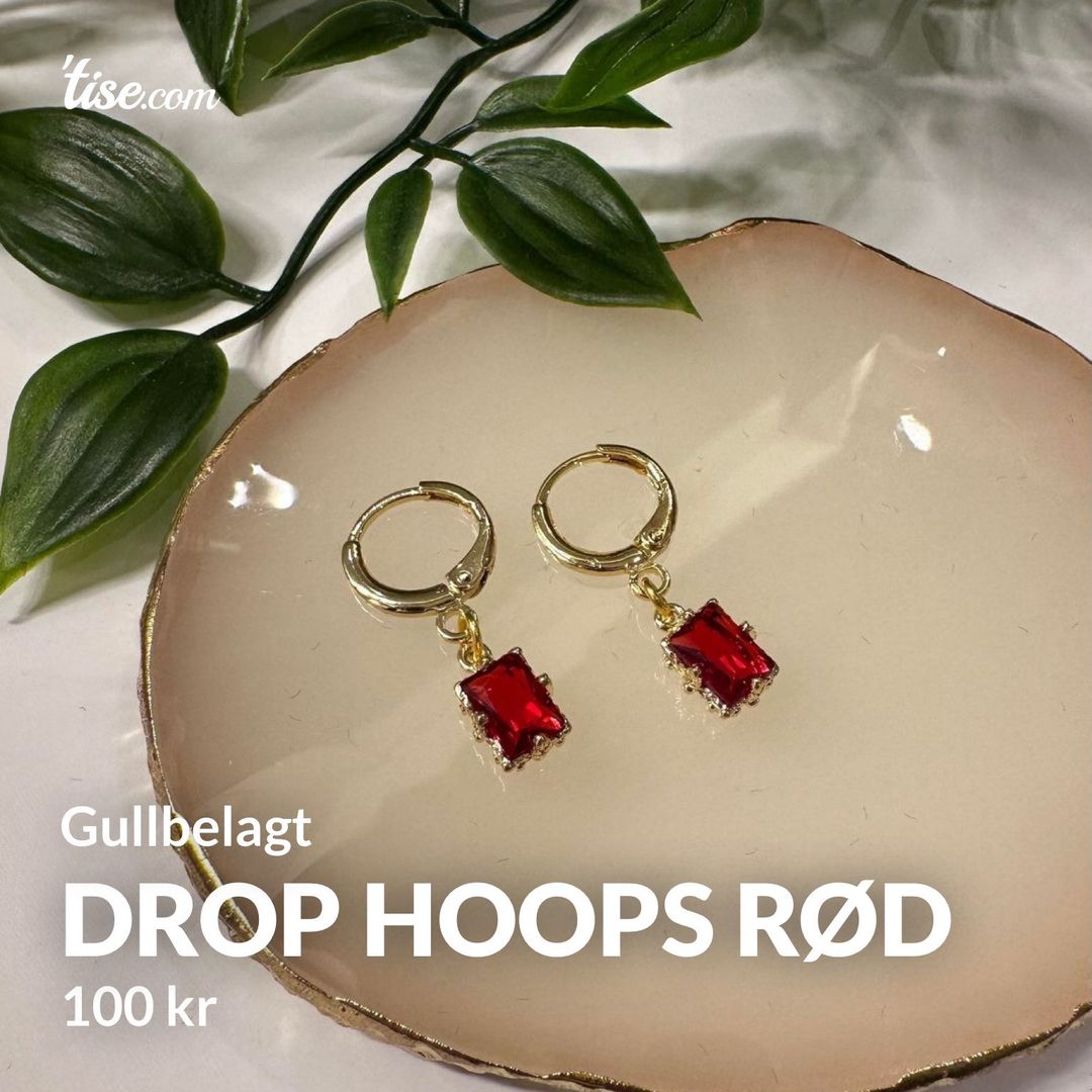 Drop hoops rød