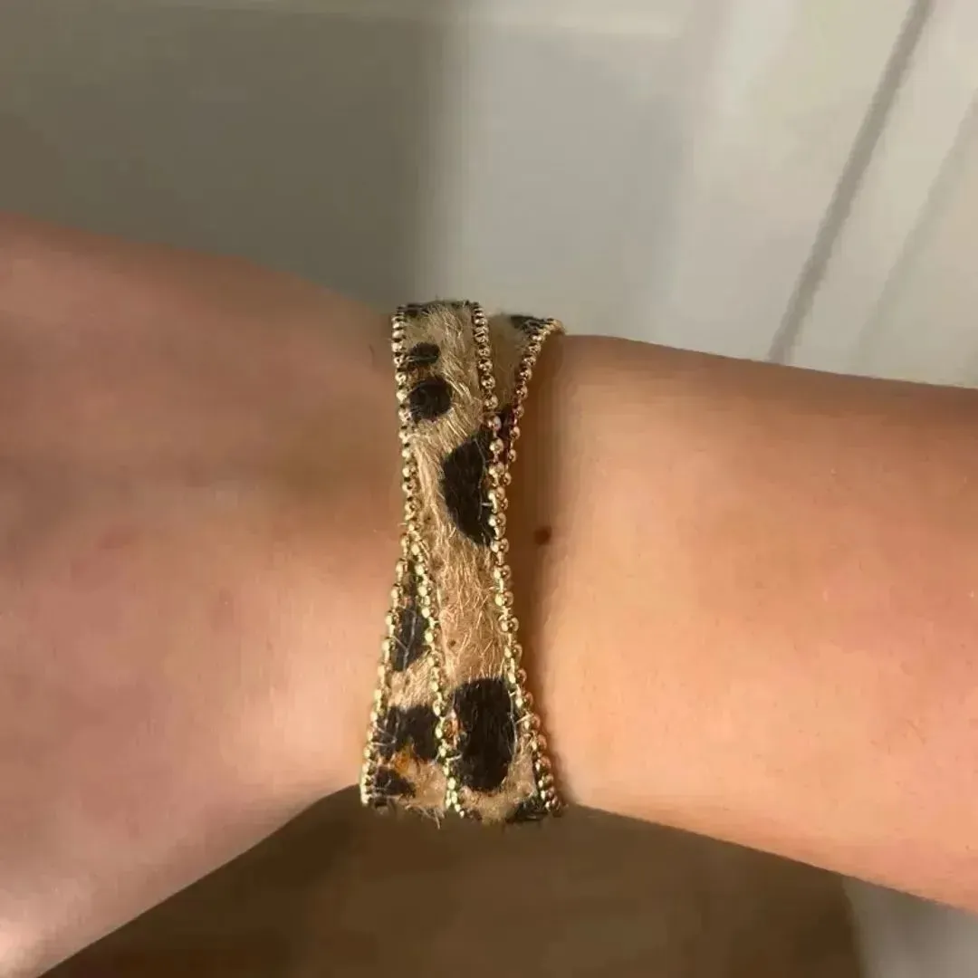 leopard armbånd