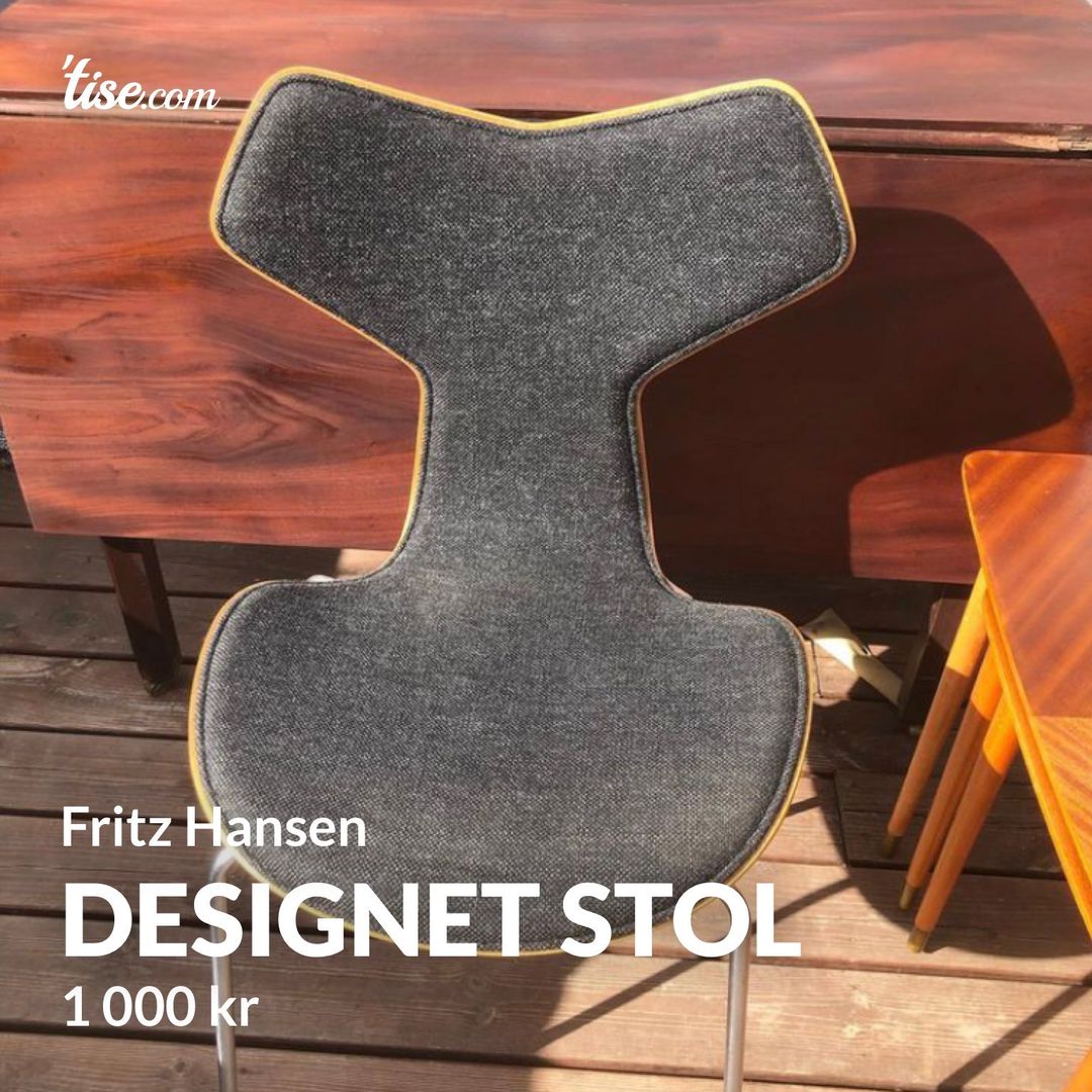 Designet stol