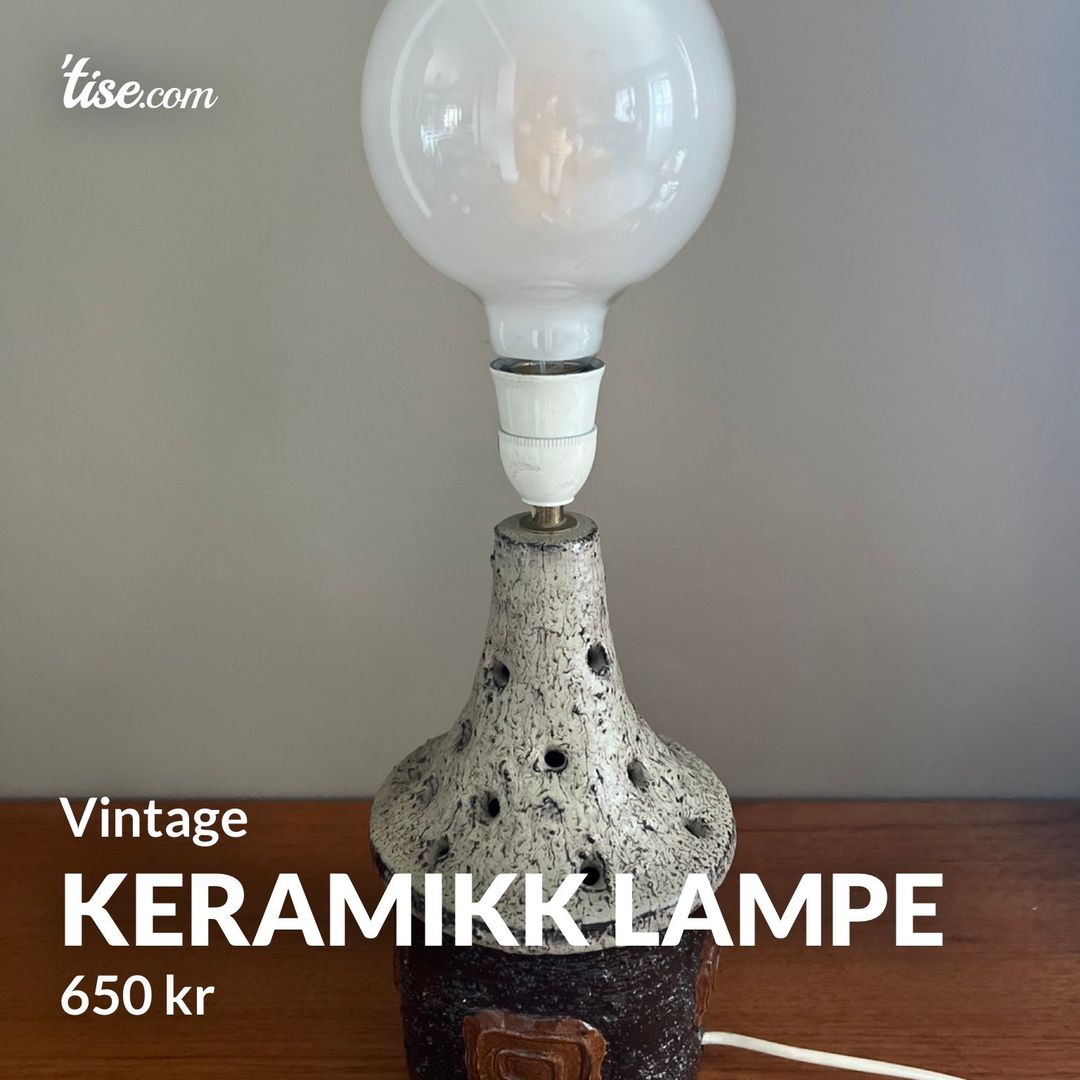 Keramikk lampe