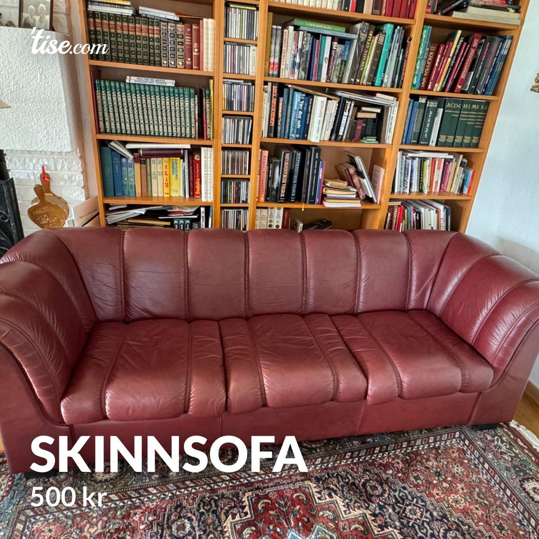 Skinnsofa