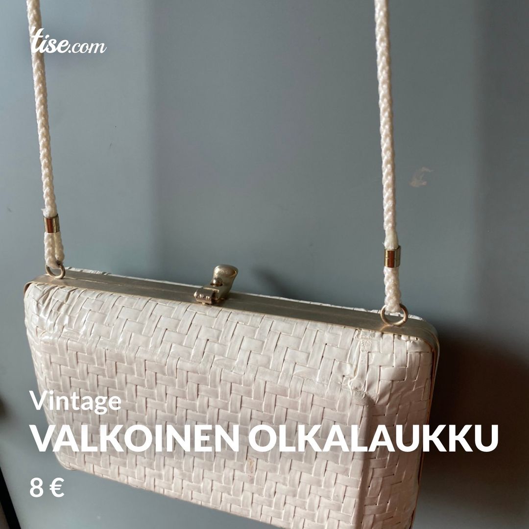 Valkoinen Olkalaukku