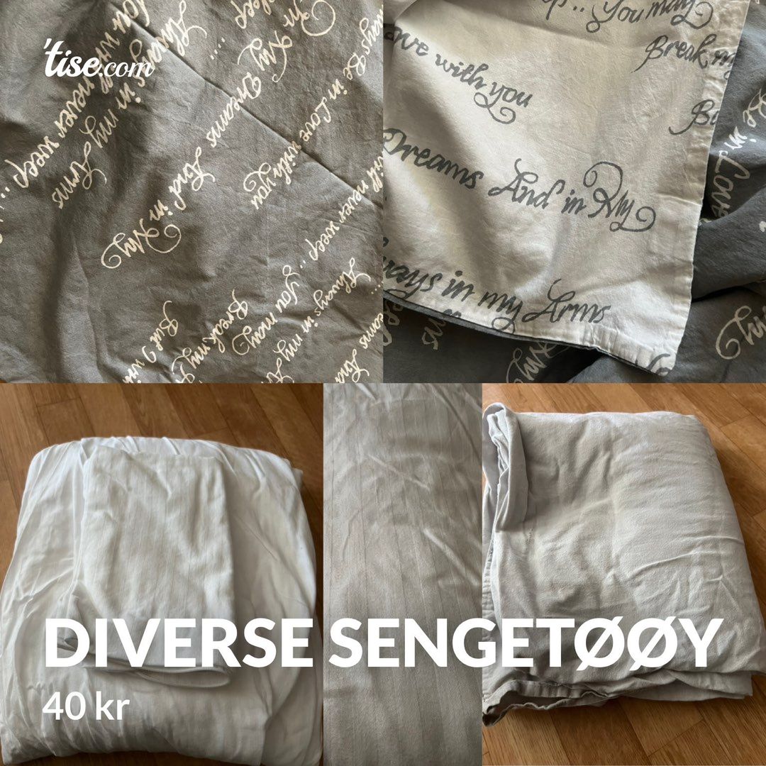 Diverse sengetøøy