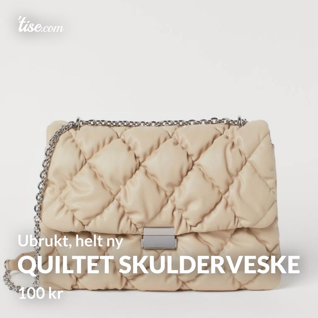 Quiltet skulderveske