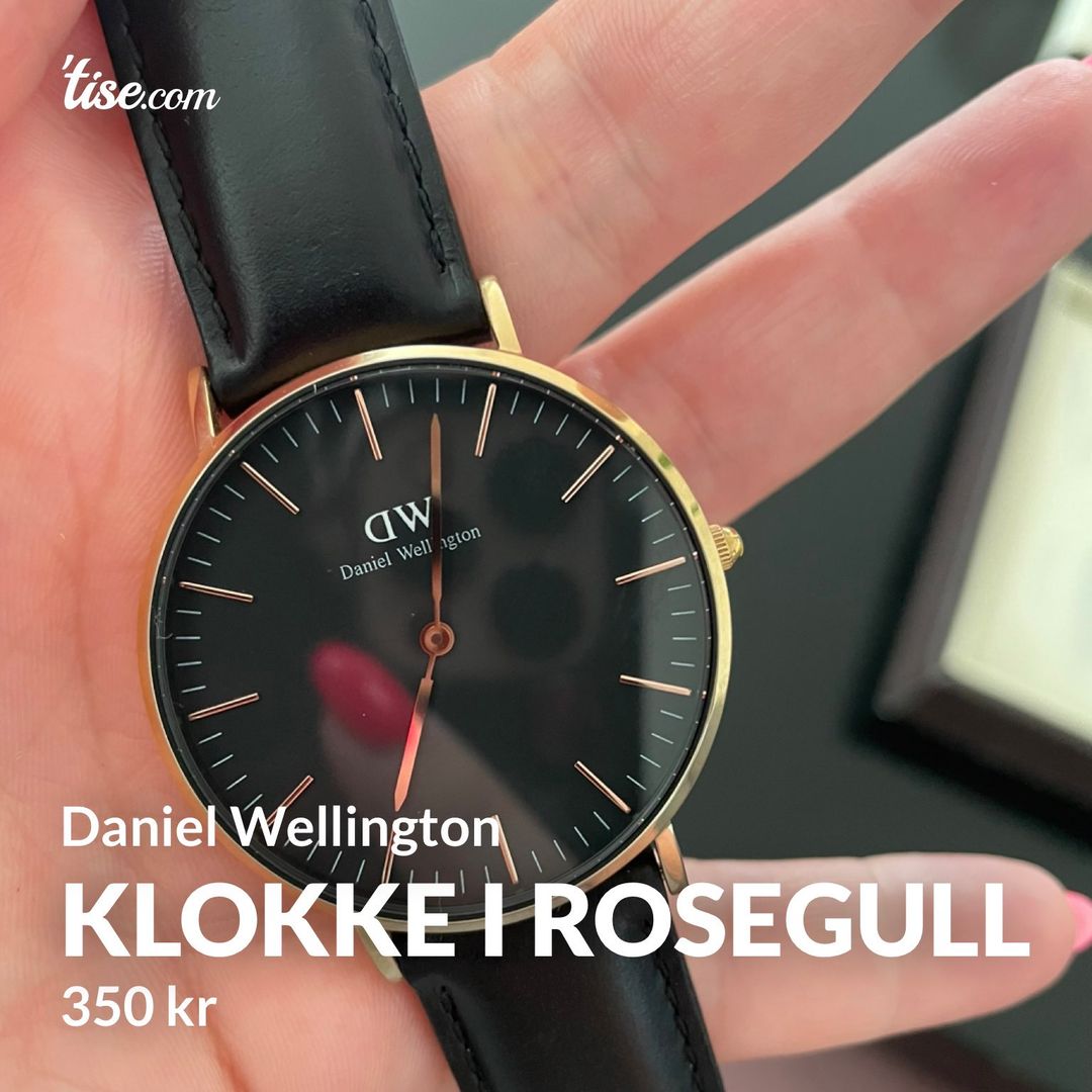 Klokke i rosegull