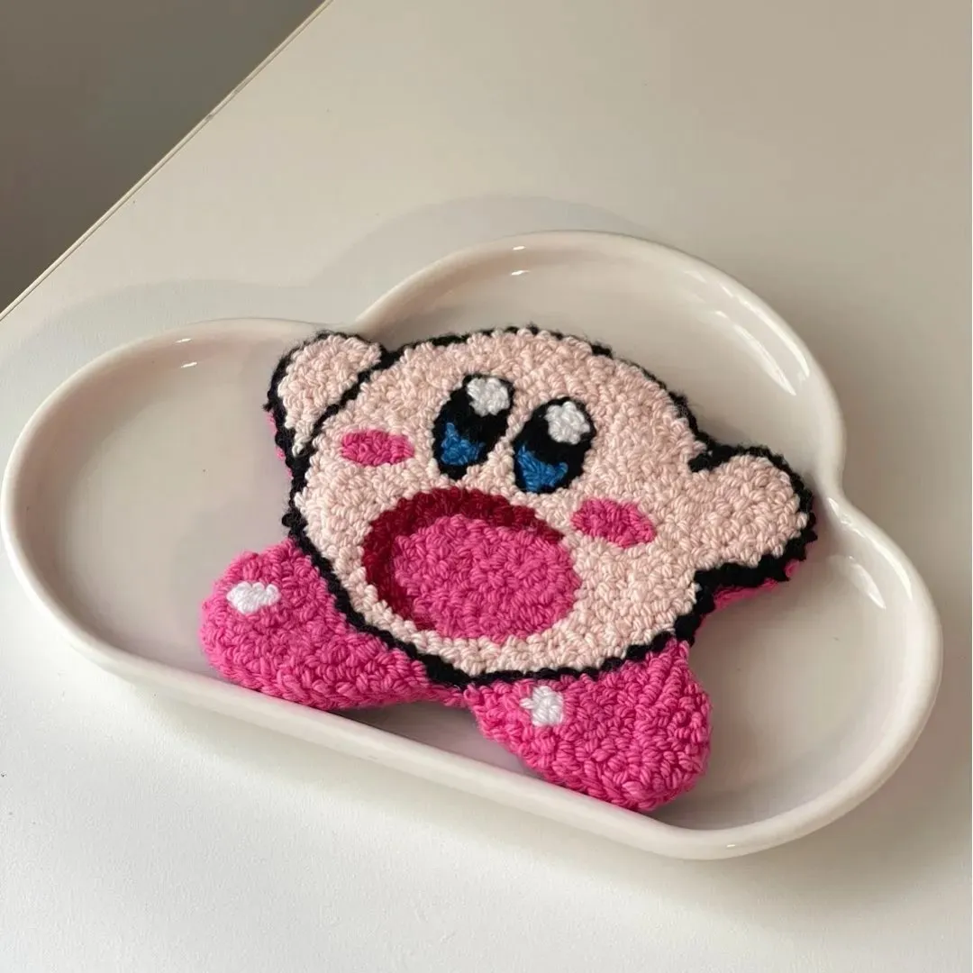 Kirby mug rug