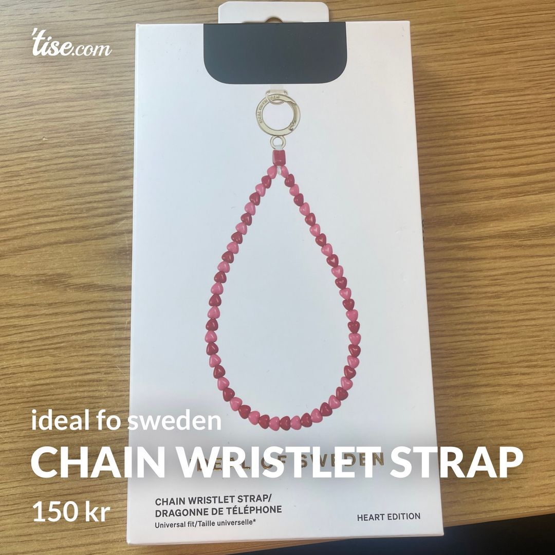 Chain wristlet strap