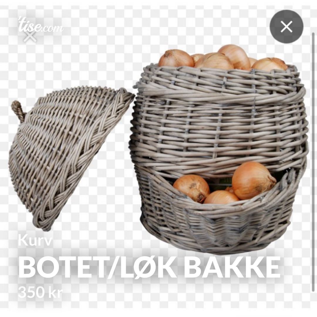 Botet/løk bakke