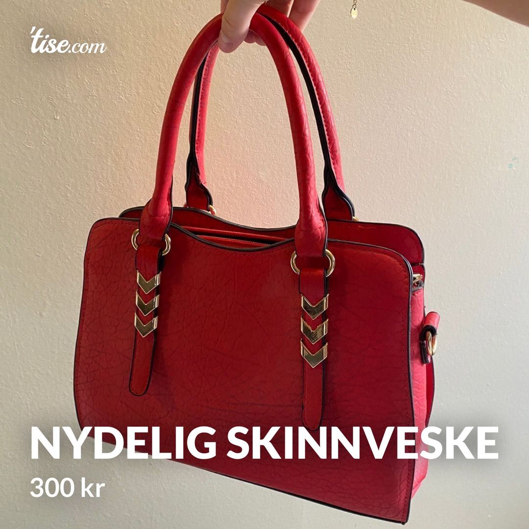 Nydelig skinnveske