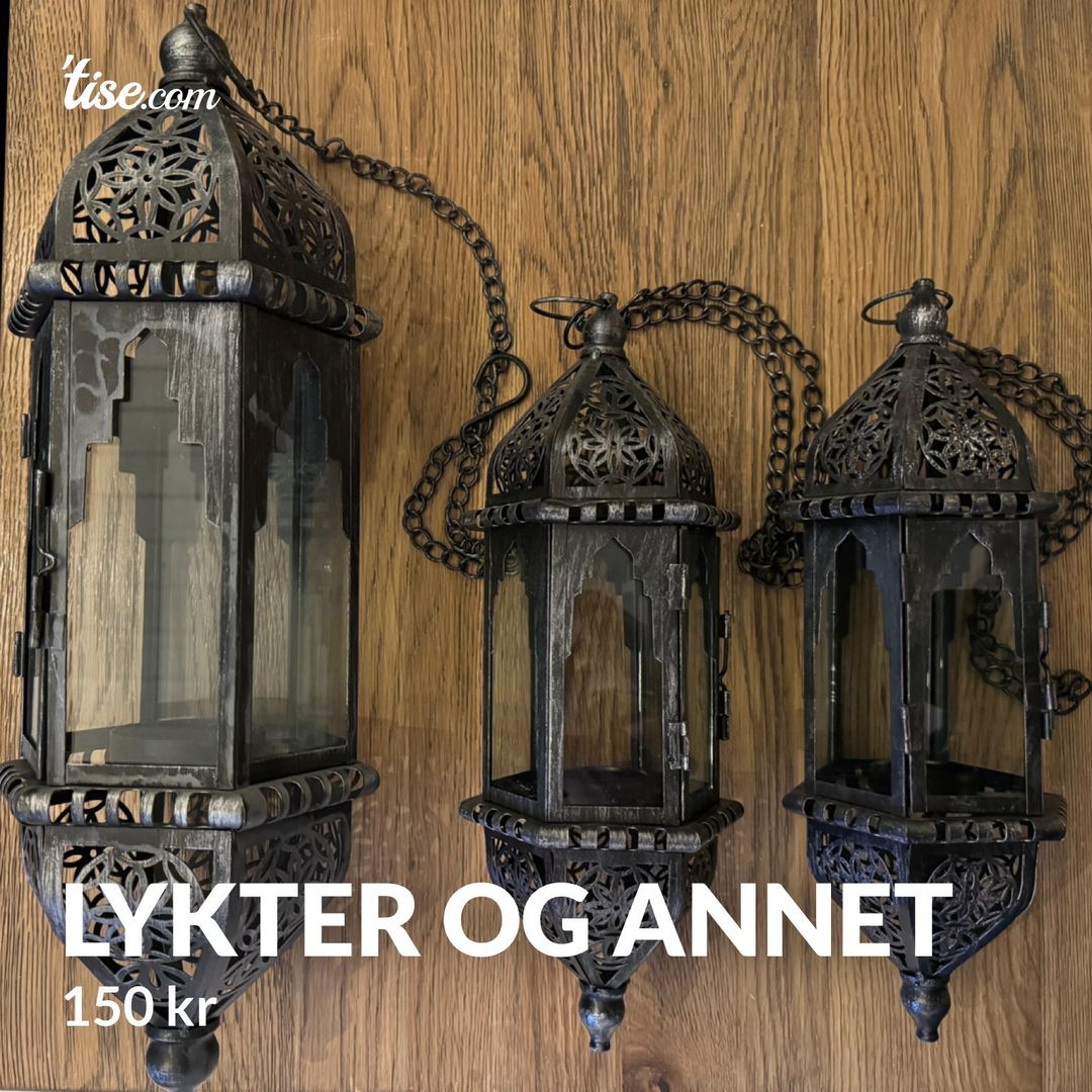 Lykter og annet