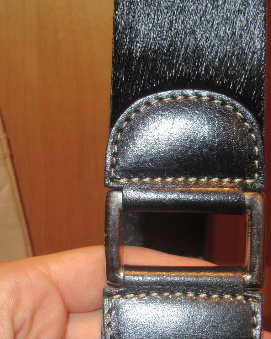 Brown fur belt