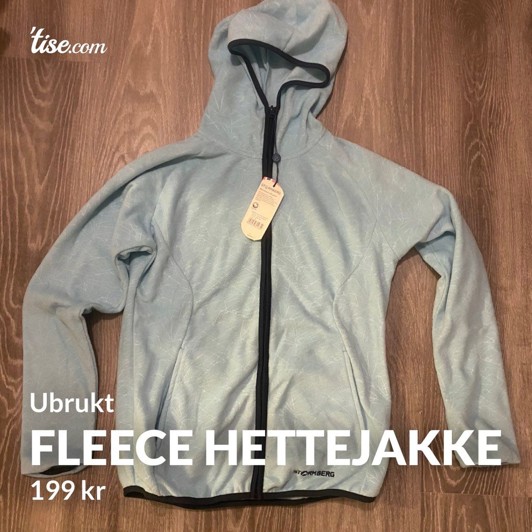 Fleece hettejakke