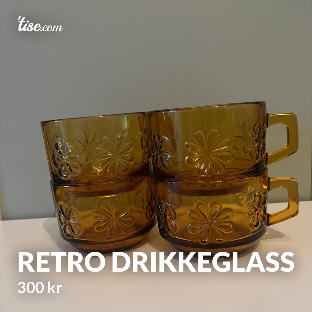 Retro drikkeglass