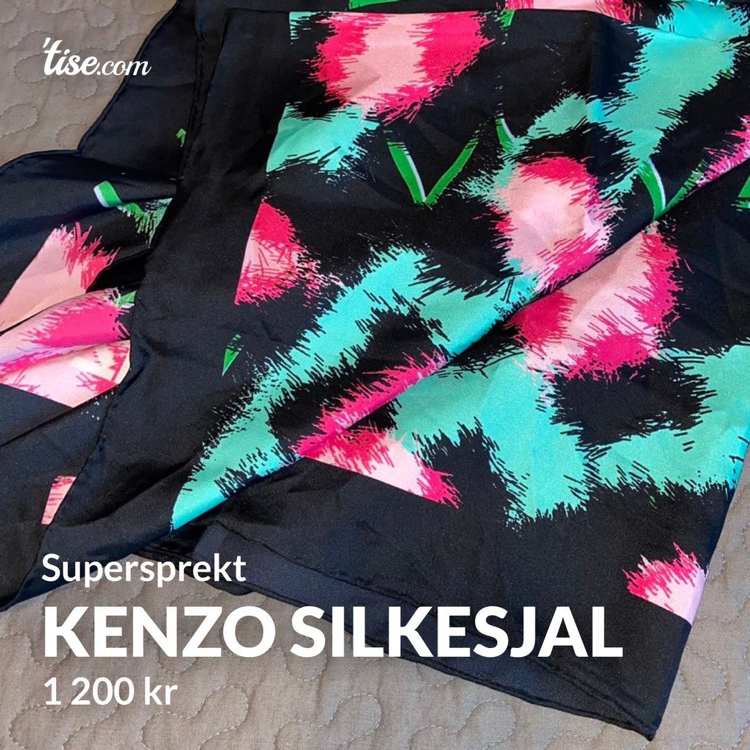 KENZO silkesjal