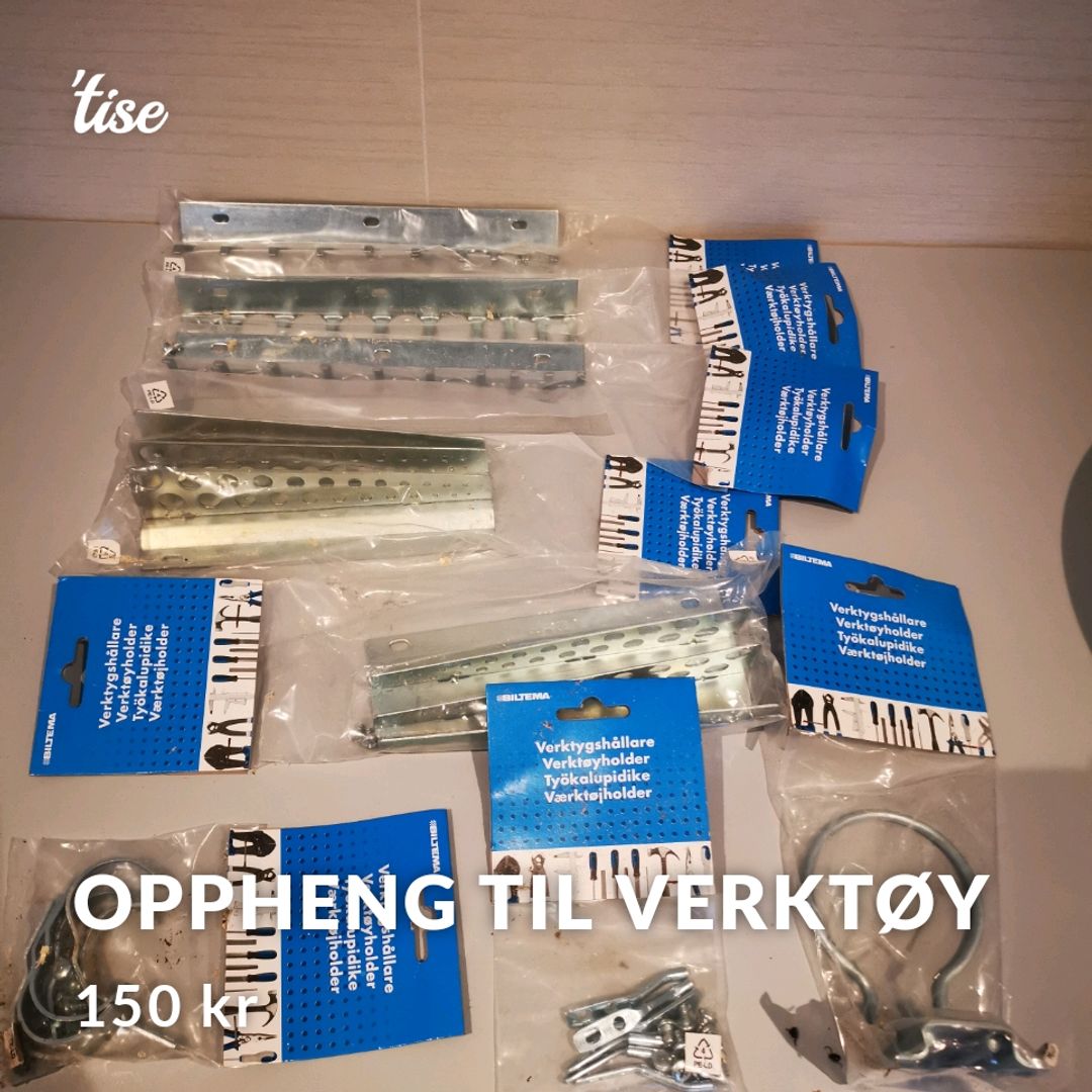 Oppheng til verktøy