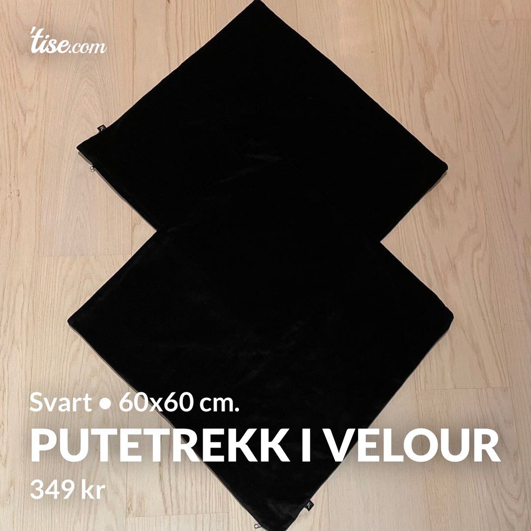 Putetrekk i velour