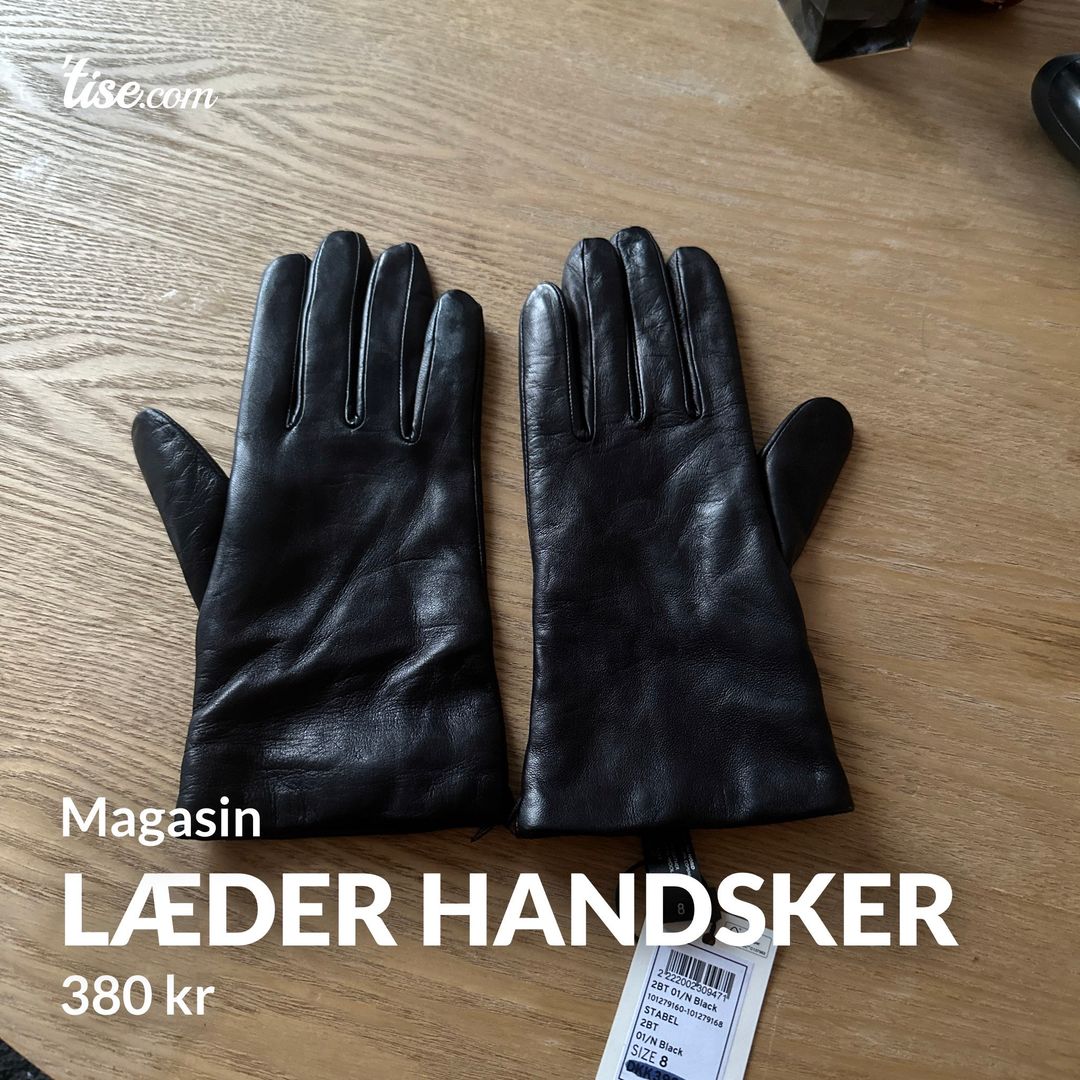 Læder handsker