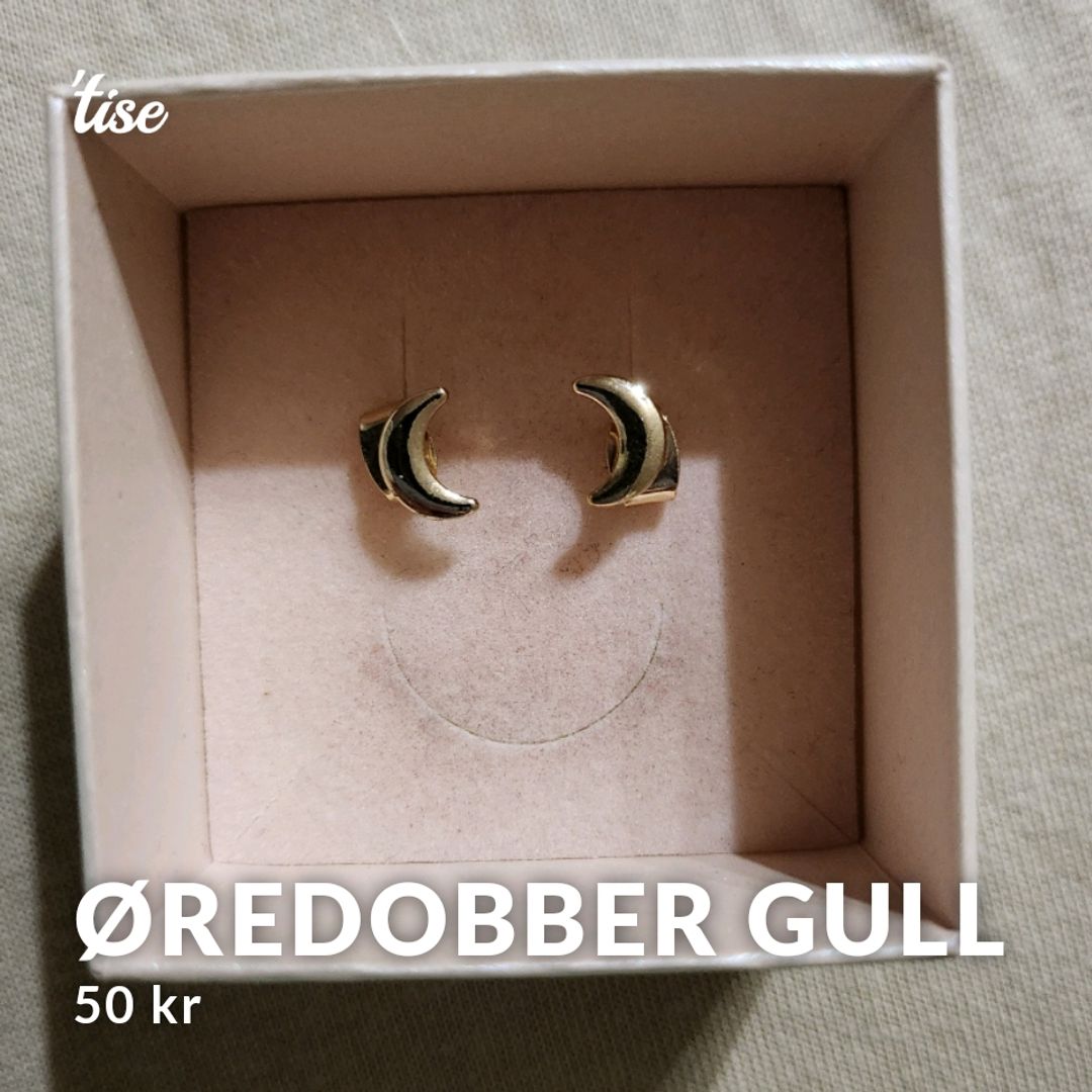 Øredobber Gull