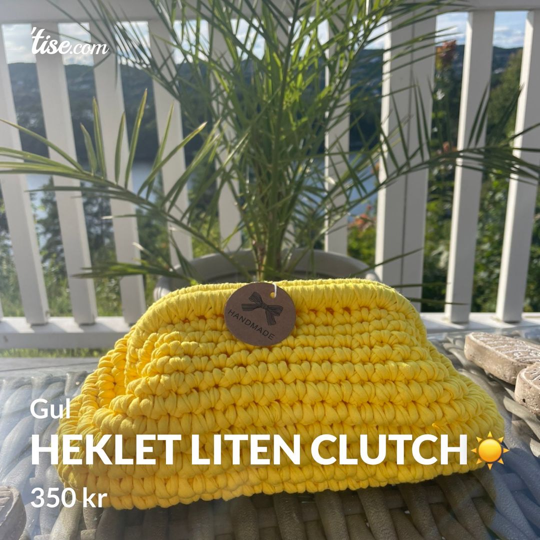 Heklet liten clutch☀️