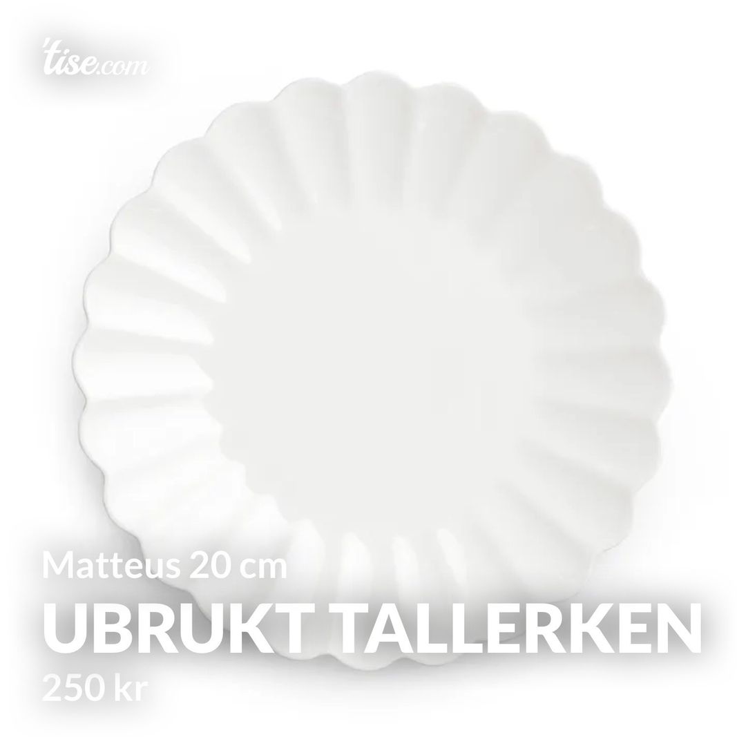 Ubrukt tallerken