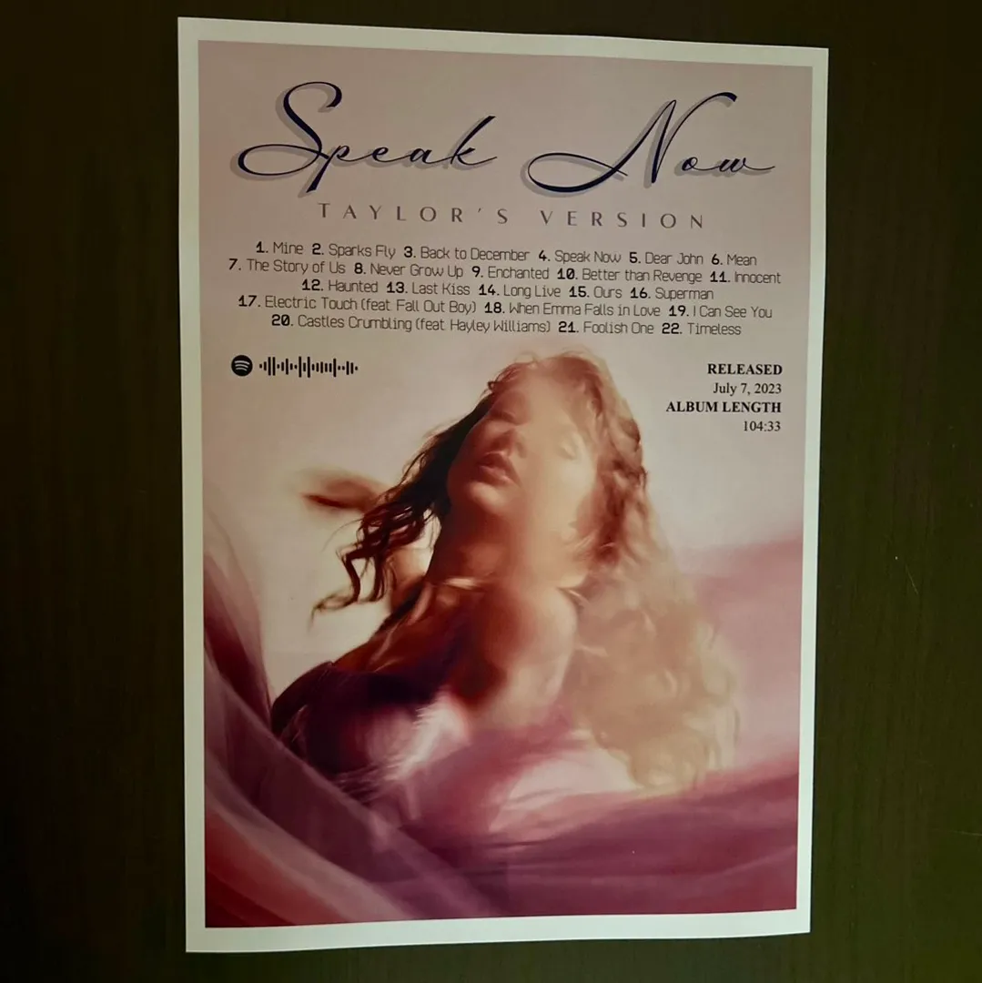 Speak Now plakat