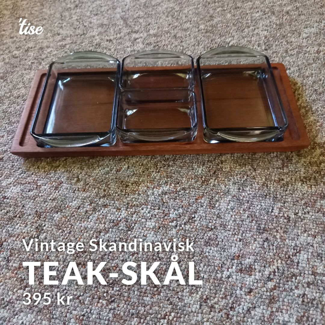 teak-skål