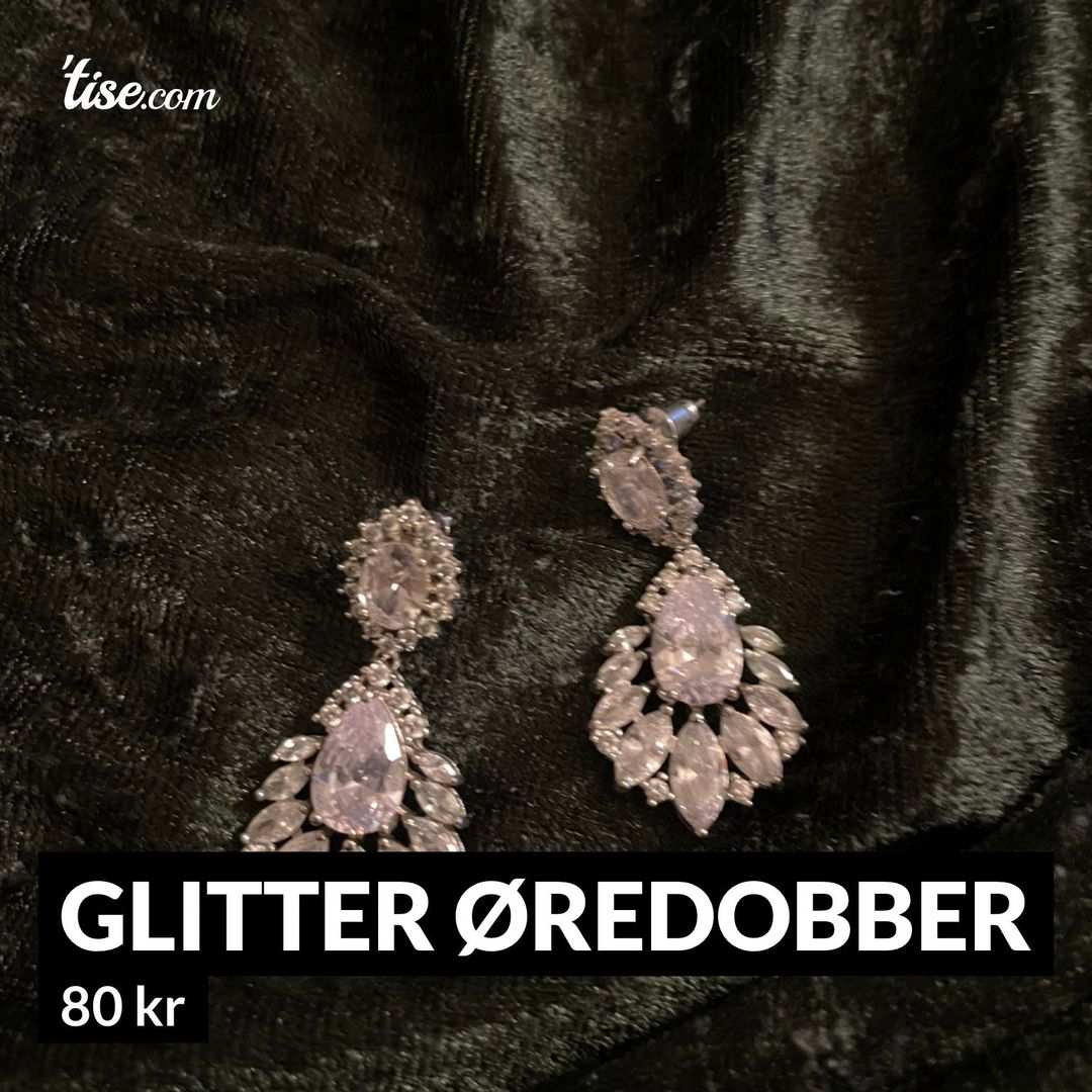 Glitter øredobber