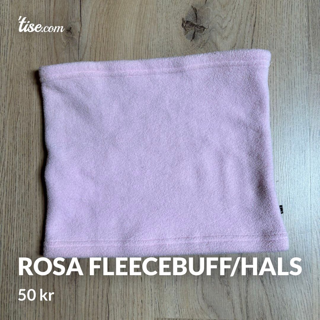 Rosa fleecebuff/hals