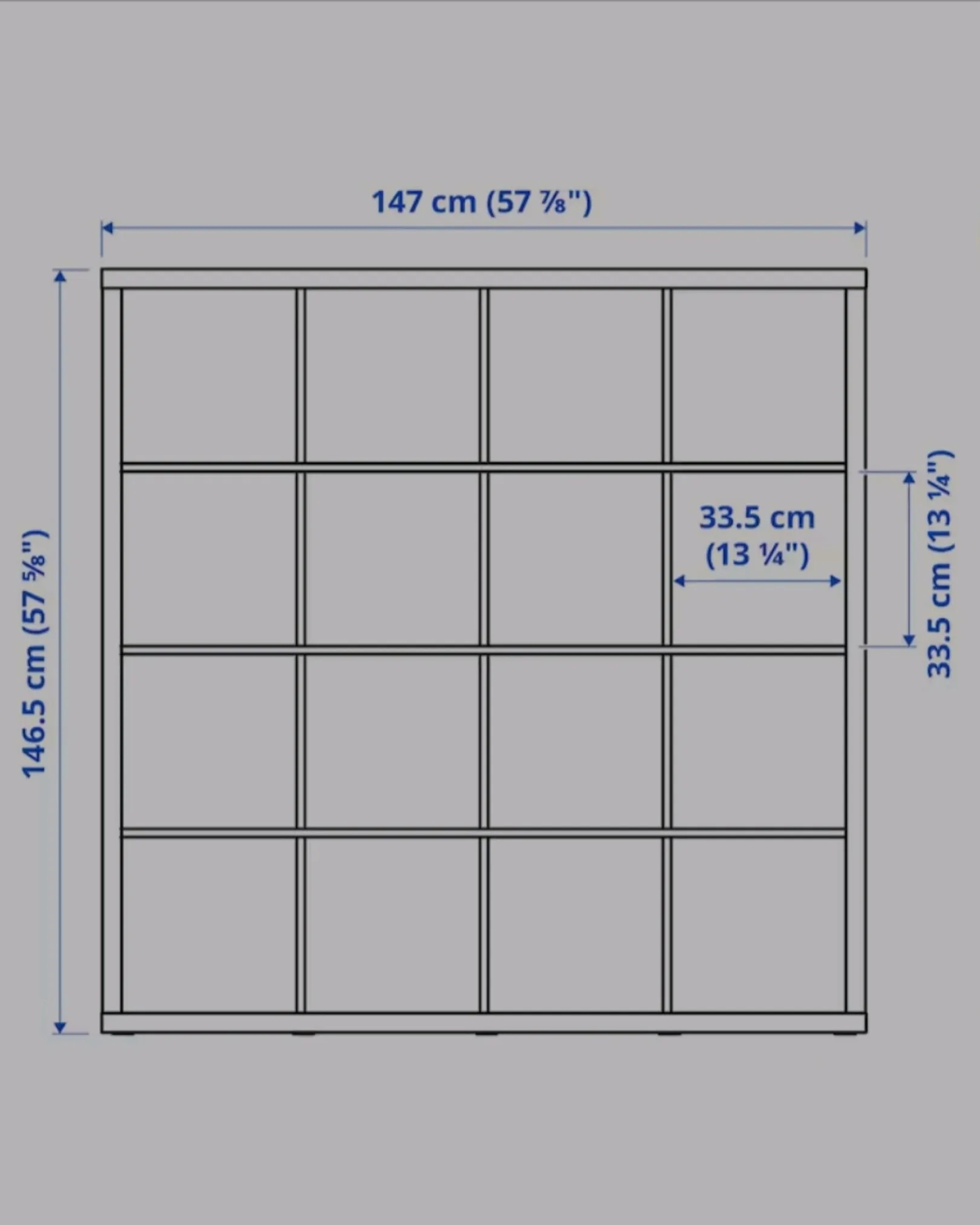 Kallax hylle 147x147