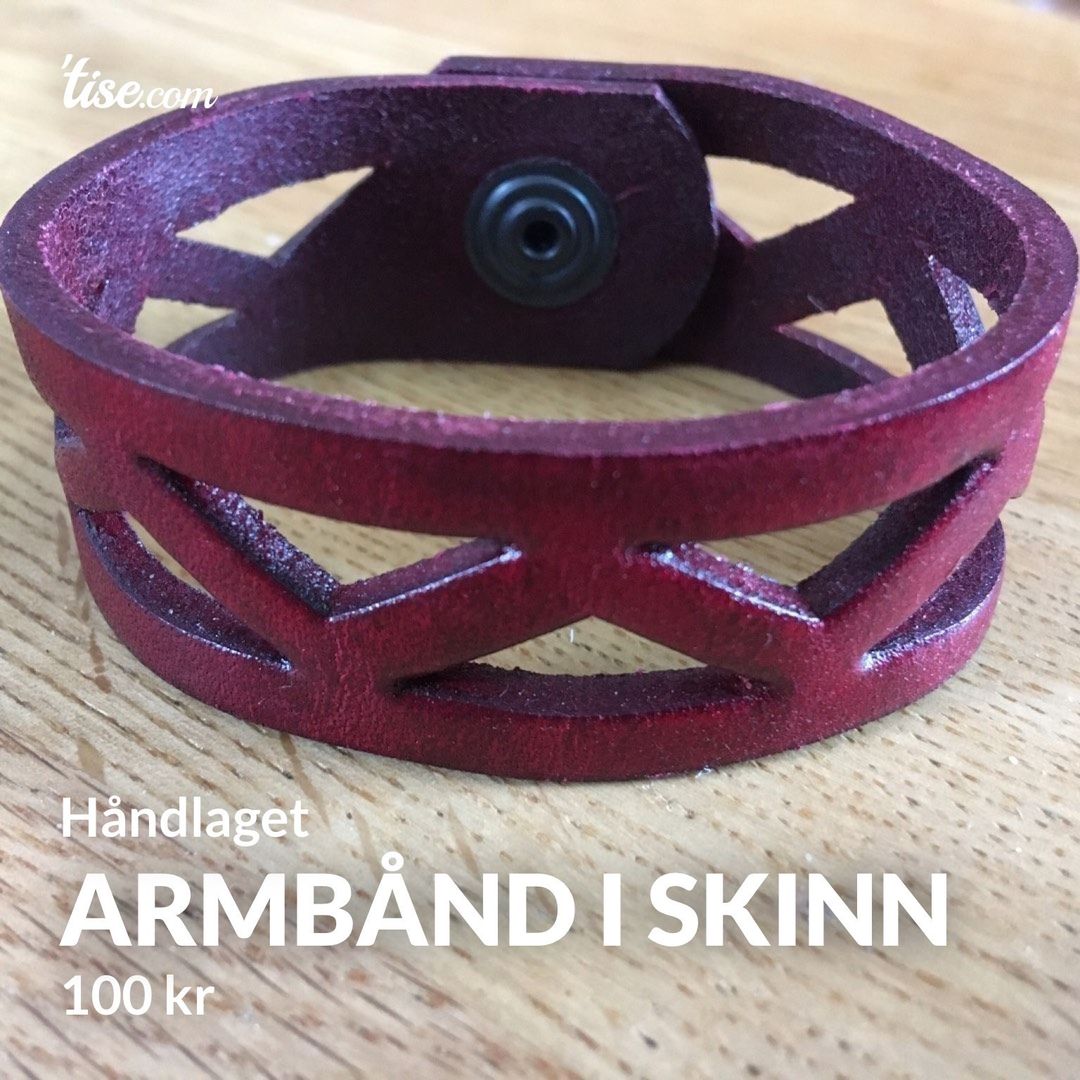 Armbånd i skinn