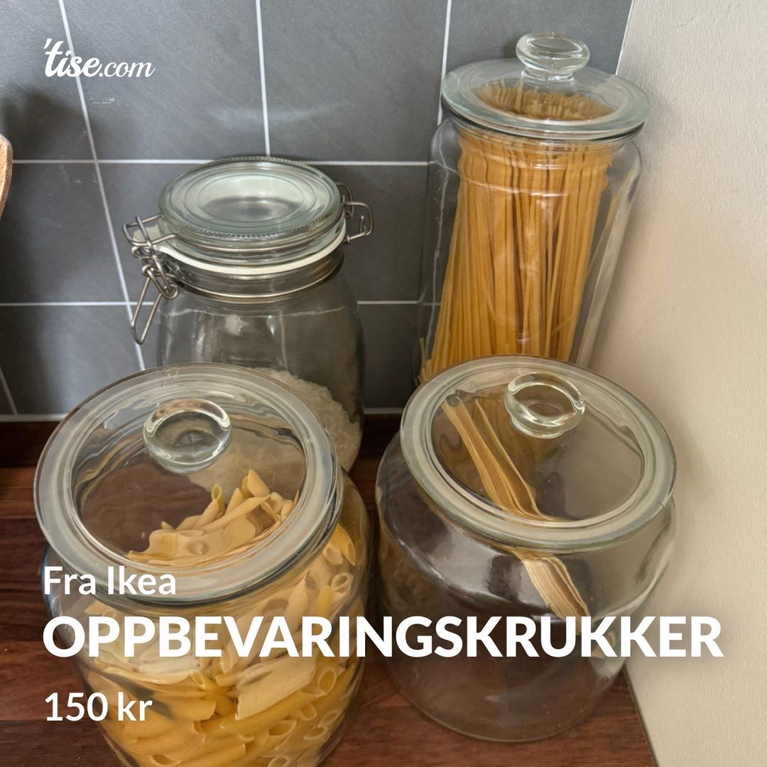 Oppbevaringskrukker