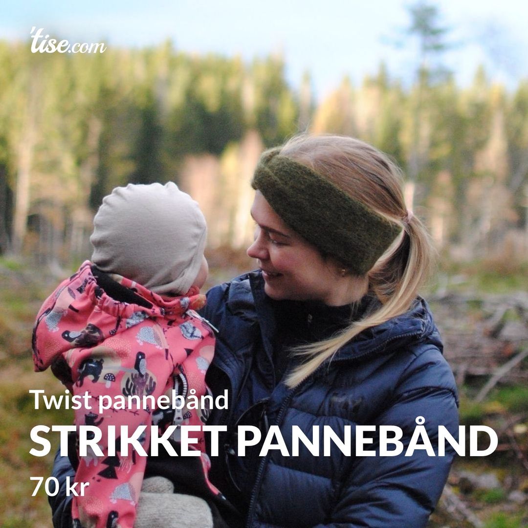 Strikket pannebånd