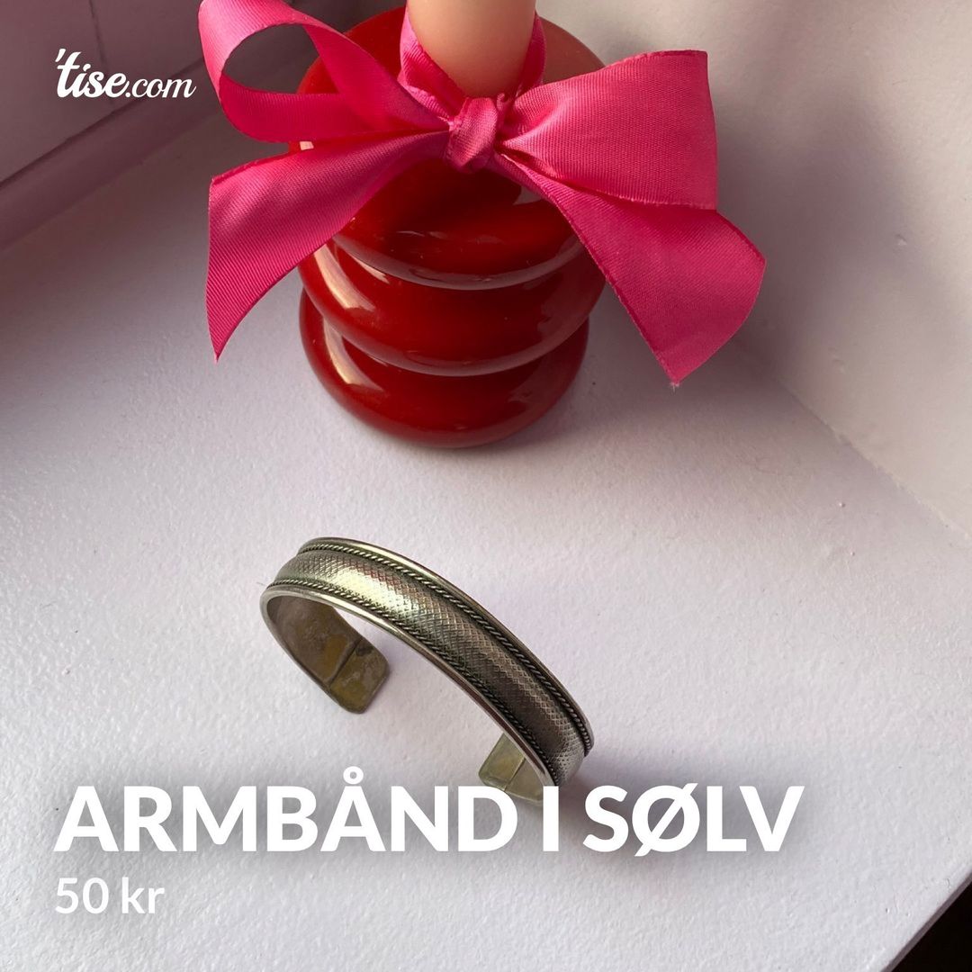 Armbånd i sølv