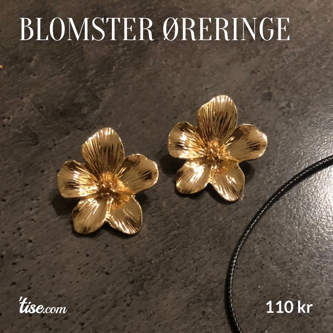 Blomster øreringe