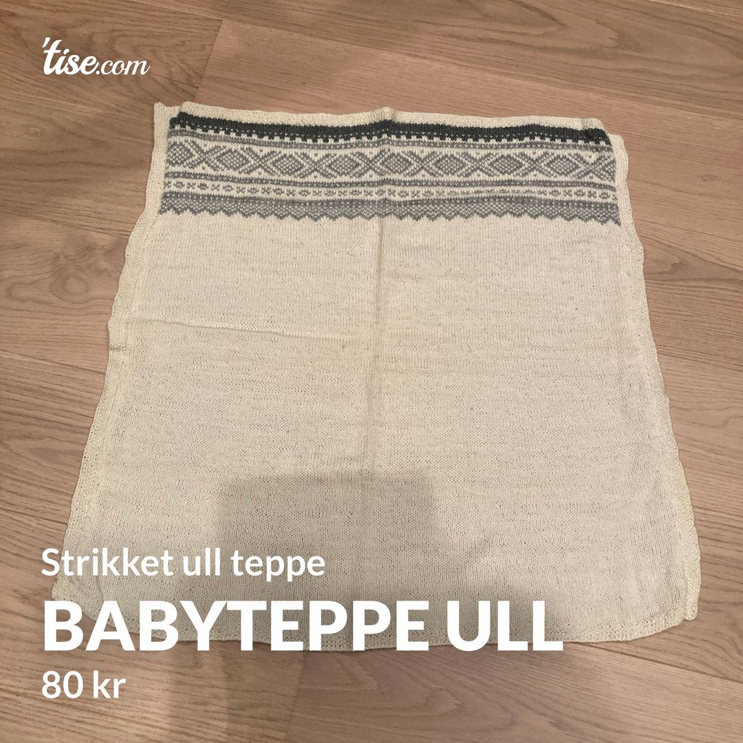 Babyteppe ull