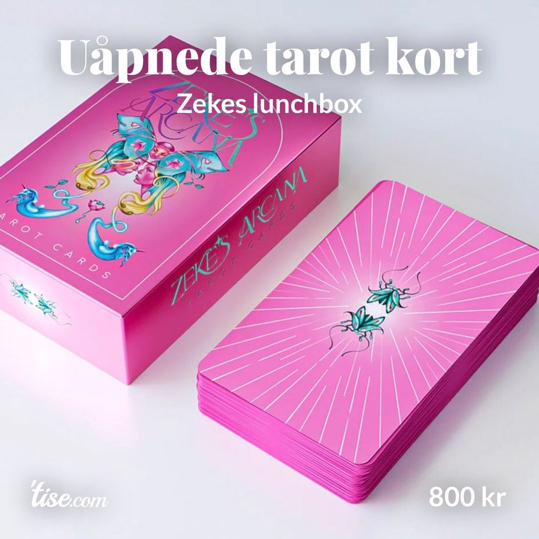 Uåpnede tarot kort