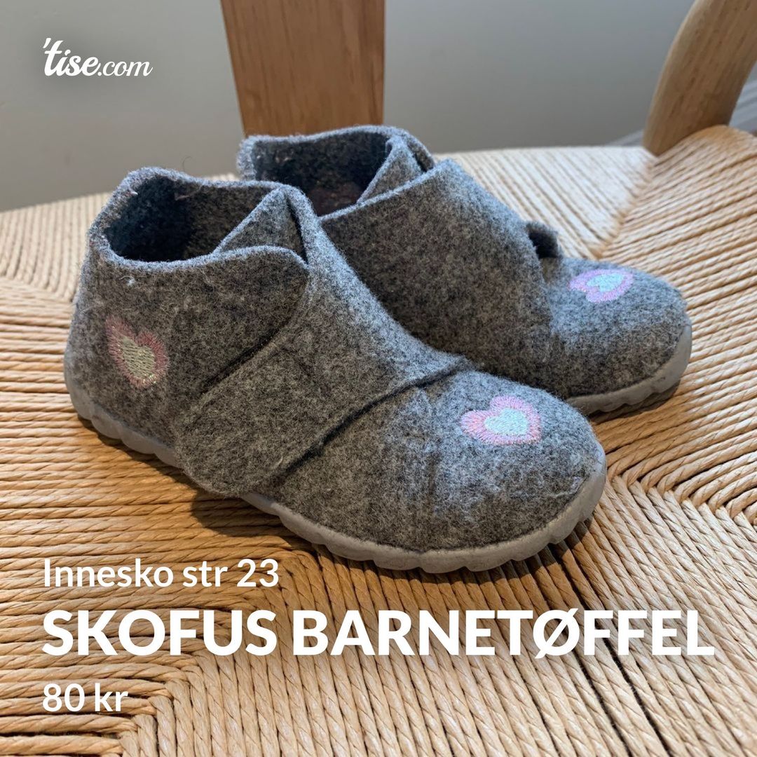 Skofus barnetøffel