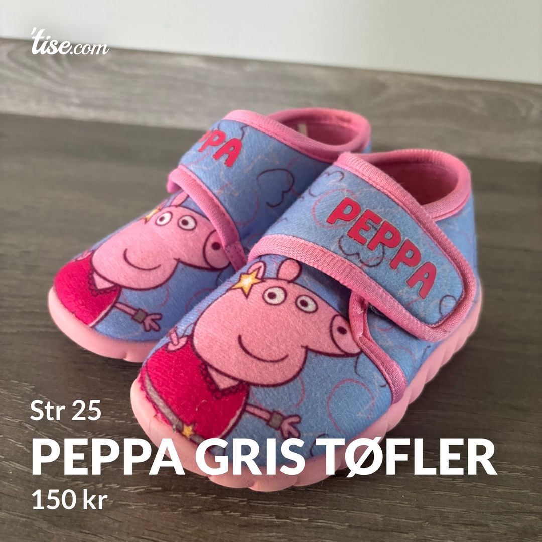 Peppa gris tøfler