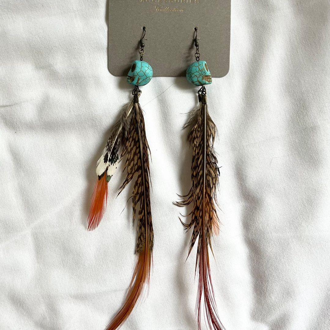 Feather earrings