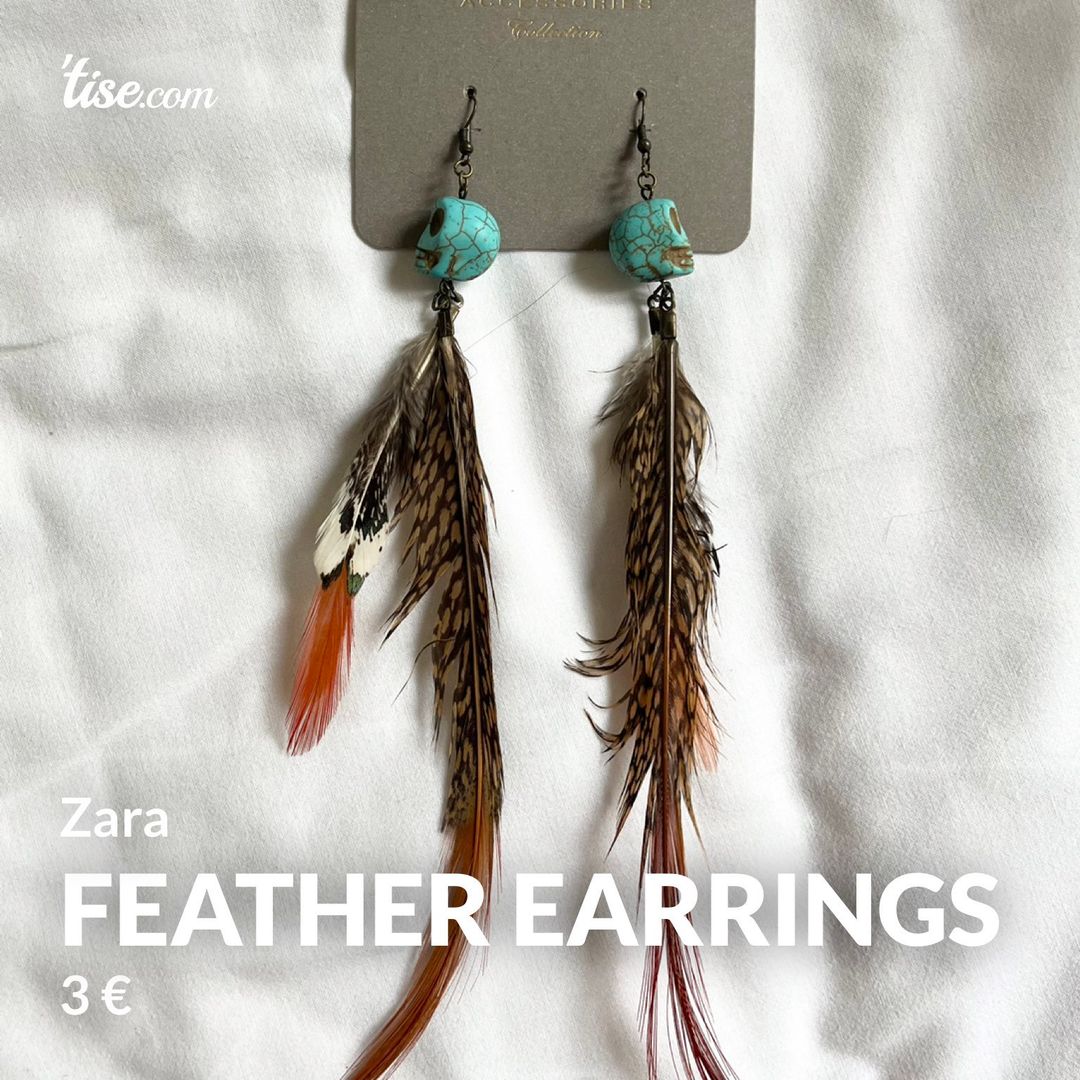 Feather earrings