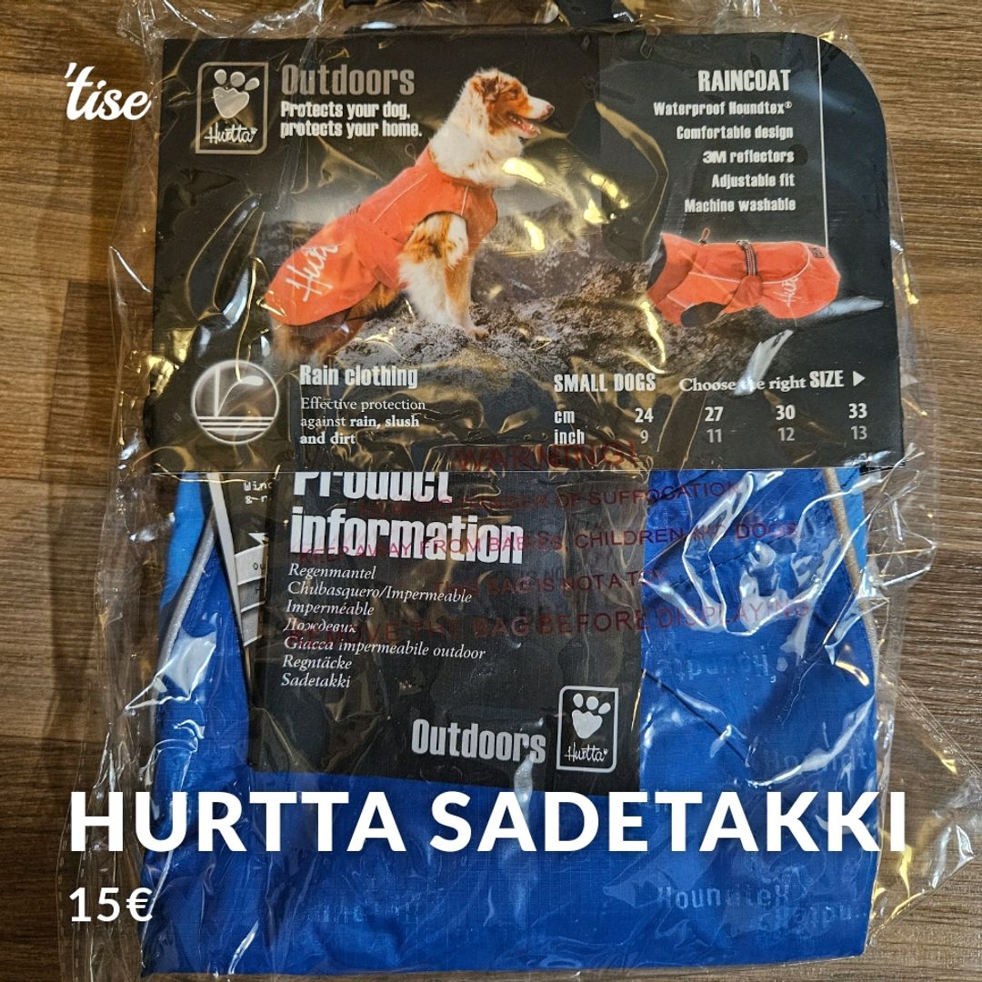 Hurtta Sadetakki