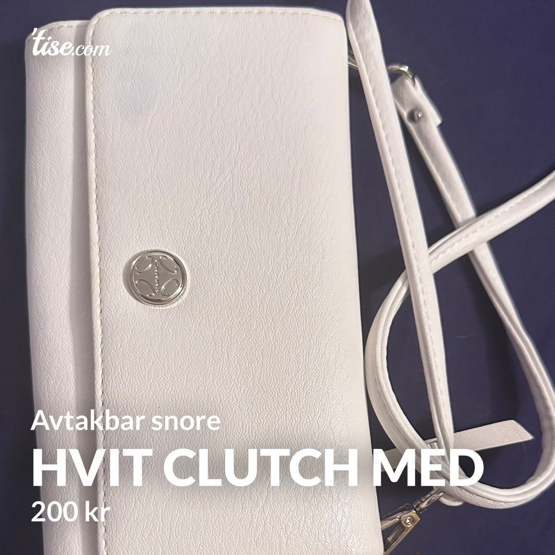 Hvit clutch med