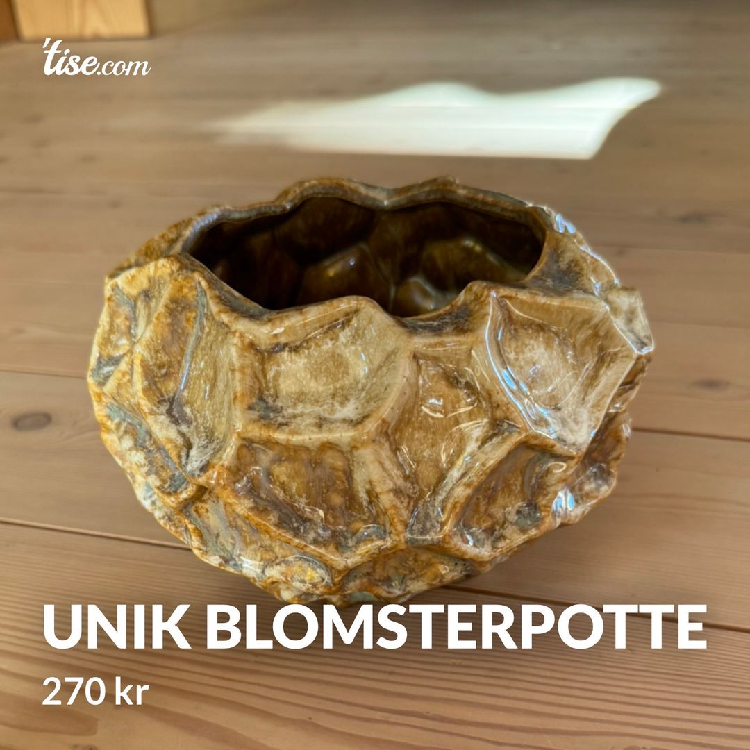 Unik blomsterpotte