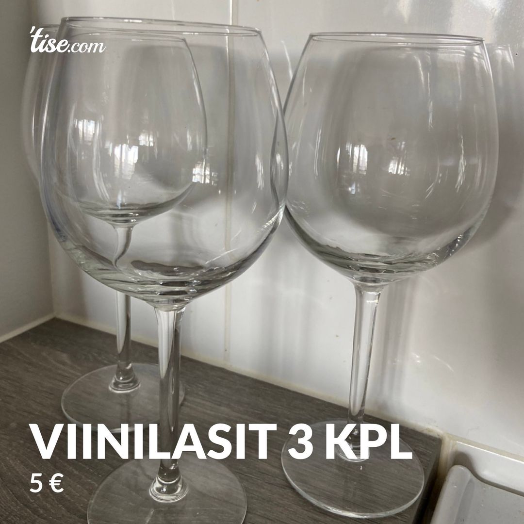 Viinilasit 3 kpl