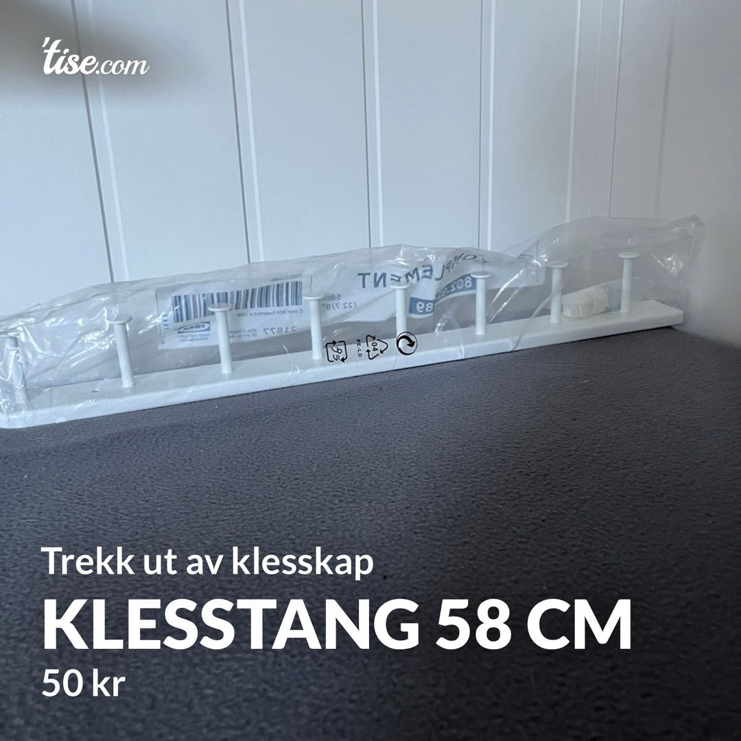 Klesstang 58 cm