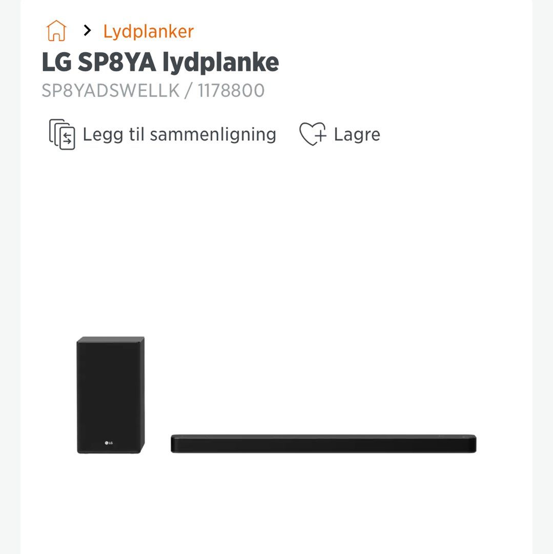 LG lydplanke