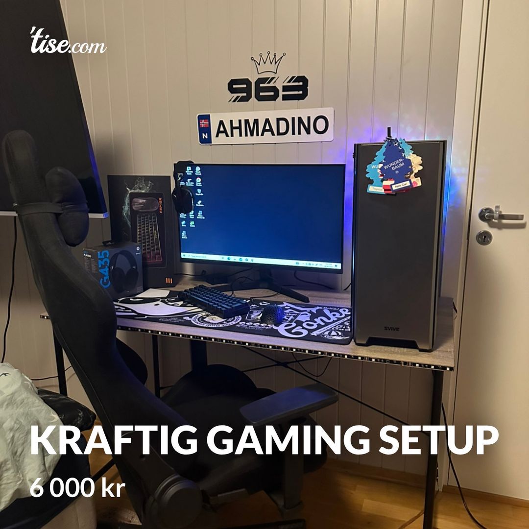 Kraftig gaming setup