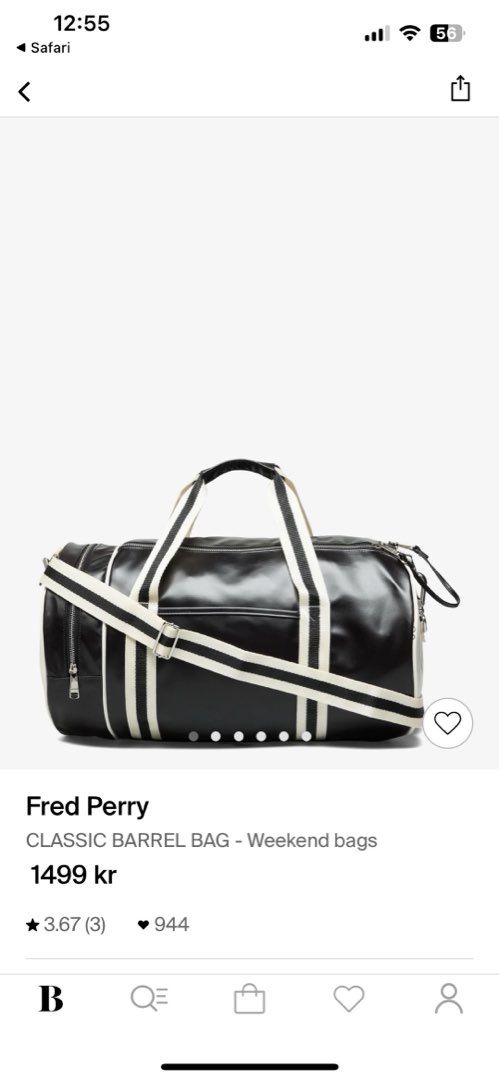 Fred perry bag svart