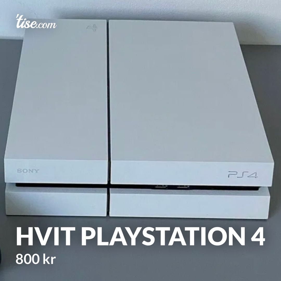 Hvit Playstation 4